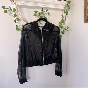 Forever 21 Mesh Bomber Jacket.